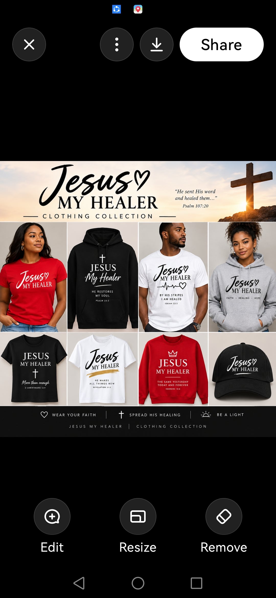 Jesus My Healer Clothing collection